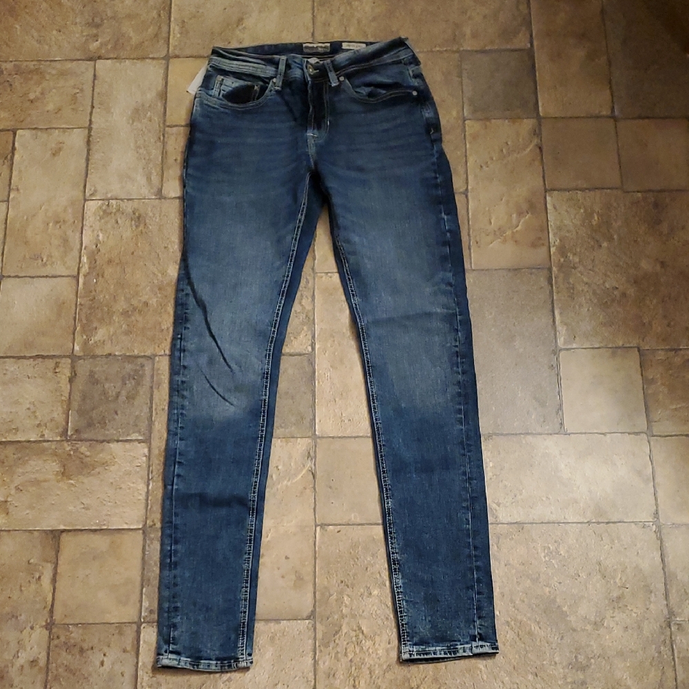 Men's Departwest Denim Blue Jeans Truper Skinny 30x34 NWT